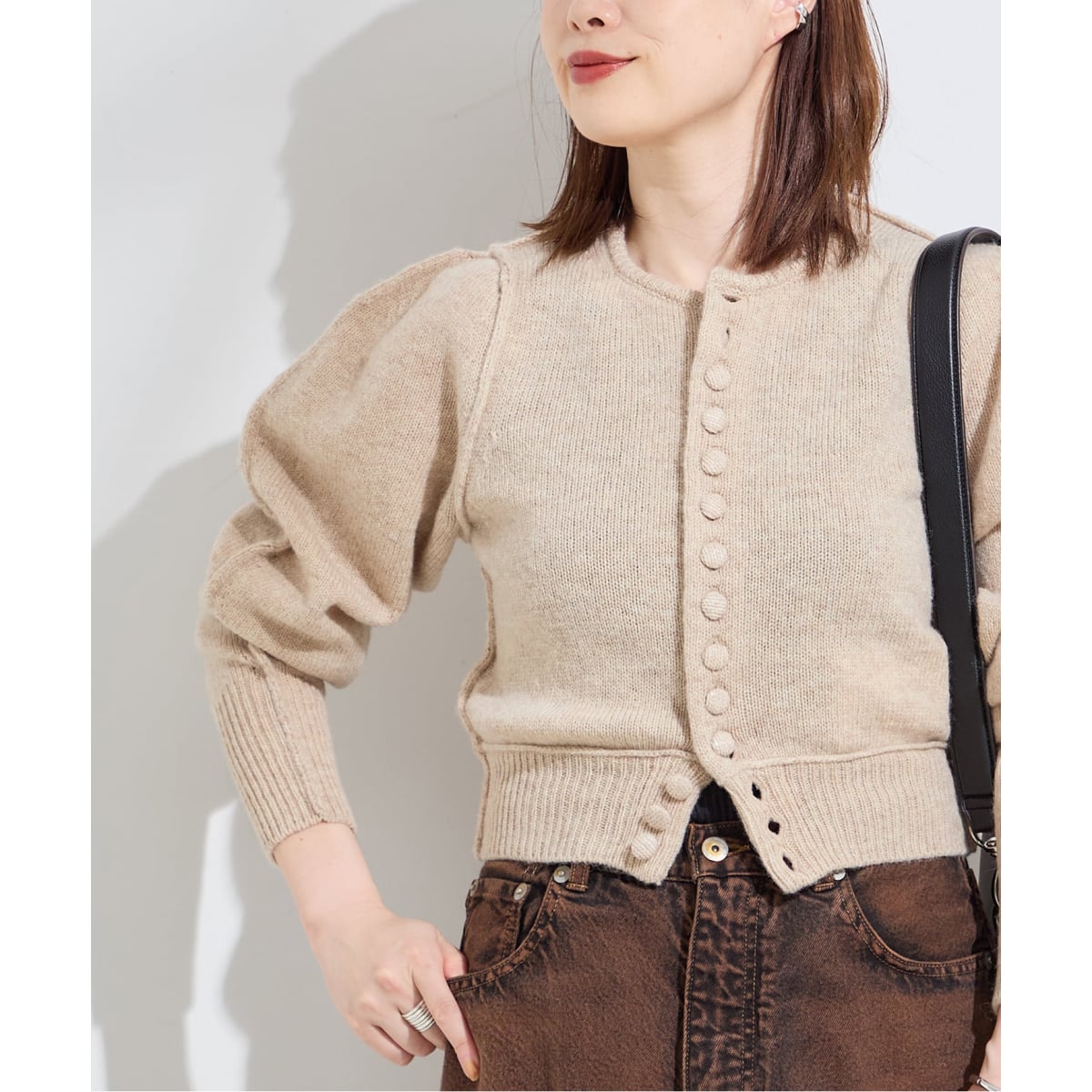 INSCRIRE/アンスクリア】VAN LETTERD カーディガン INSCRIRE アンスクリアVAN LETTERD カーディガン