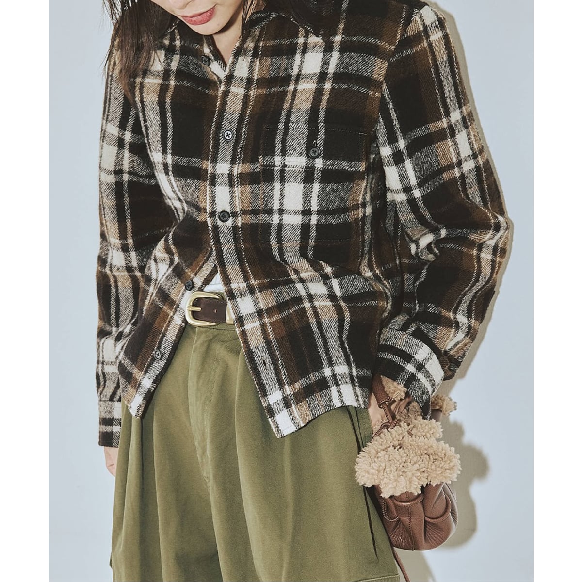 INSCRIRE /アンスクリア】Check Tight Fit Shirt：シャツ | ジャーナル