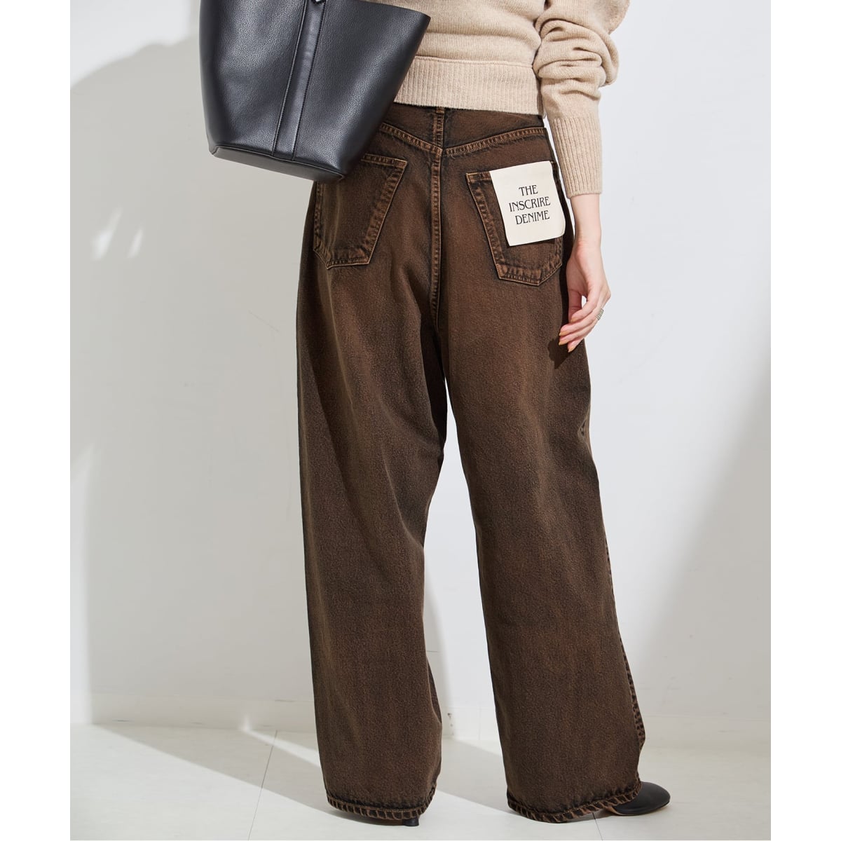 INSCRIRE /アンスクリア】E/C Loose Fit Pants：チノパンツ