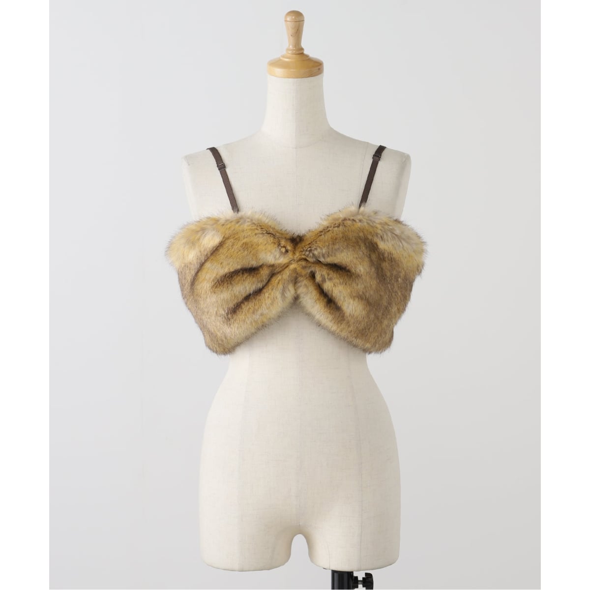 FUMIE TANAKA フミエタナカ　ビスチェ FUMIE TANAKA(フミエタナカ)】animal far bustier：ビスチェ