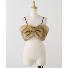 【FUMIE TANAKA(フミエタナカ)】animal far bustier：ビスチェ