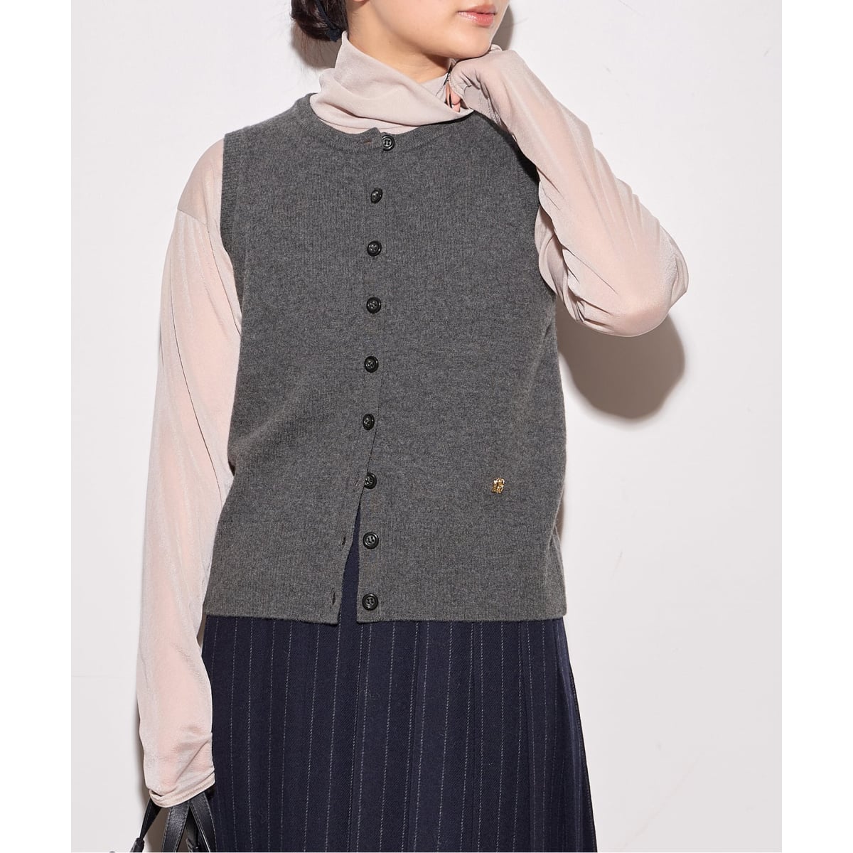 【1度着用のみ美品】ジャーナルスタンダードレサージュ ライトツイルベスト journal standard L'essage（ジャーナルスタンダードレサージュ