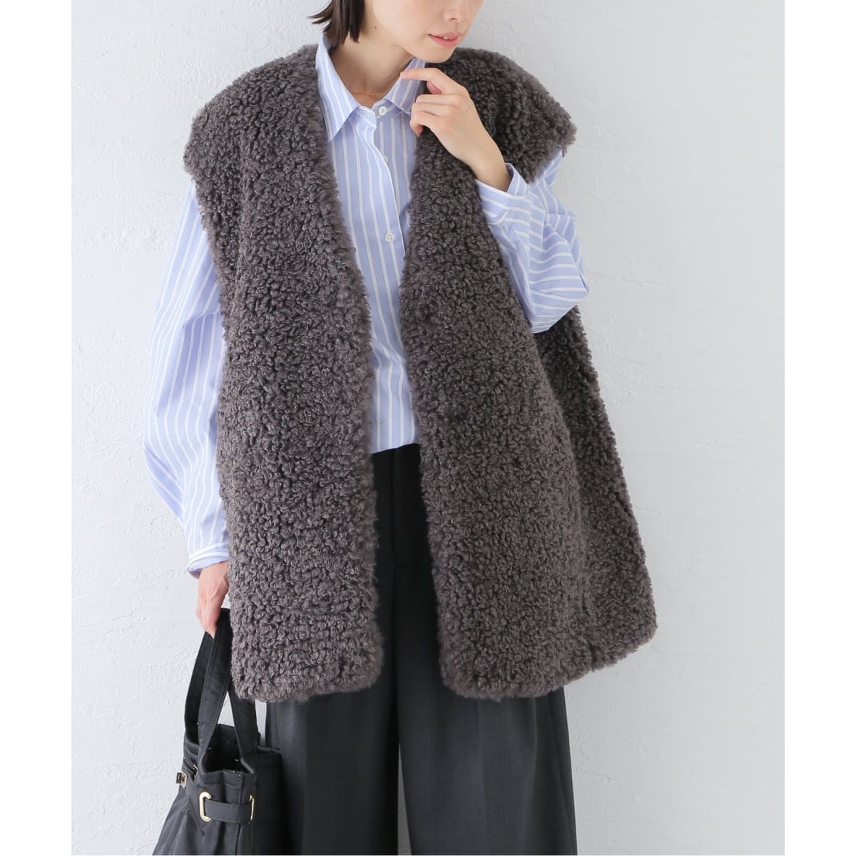 追加》フェイクファーベスト | イエナ(IENA) | マルイウェブチャネル