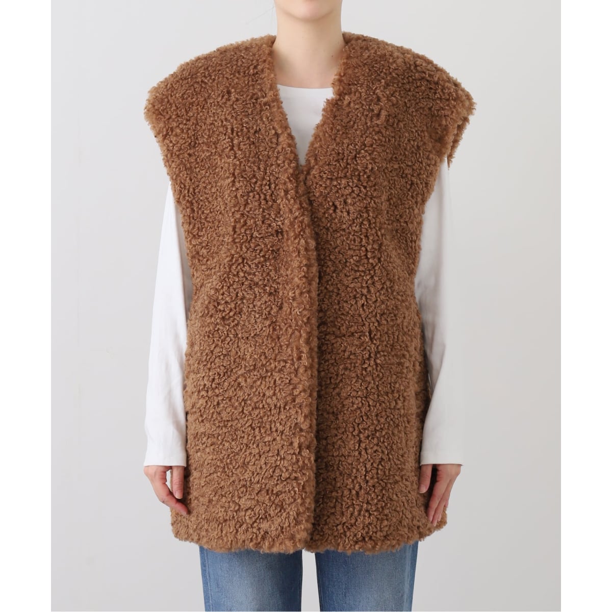 JOURNAL STANDARD エコファーベスト ロングジレ ジャーナルスタンダード レリューム JOURNAL STANDARD relume