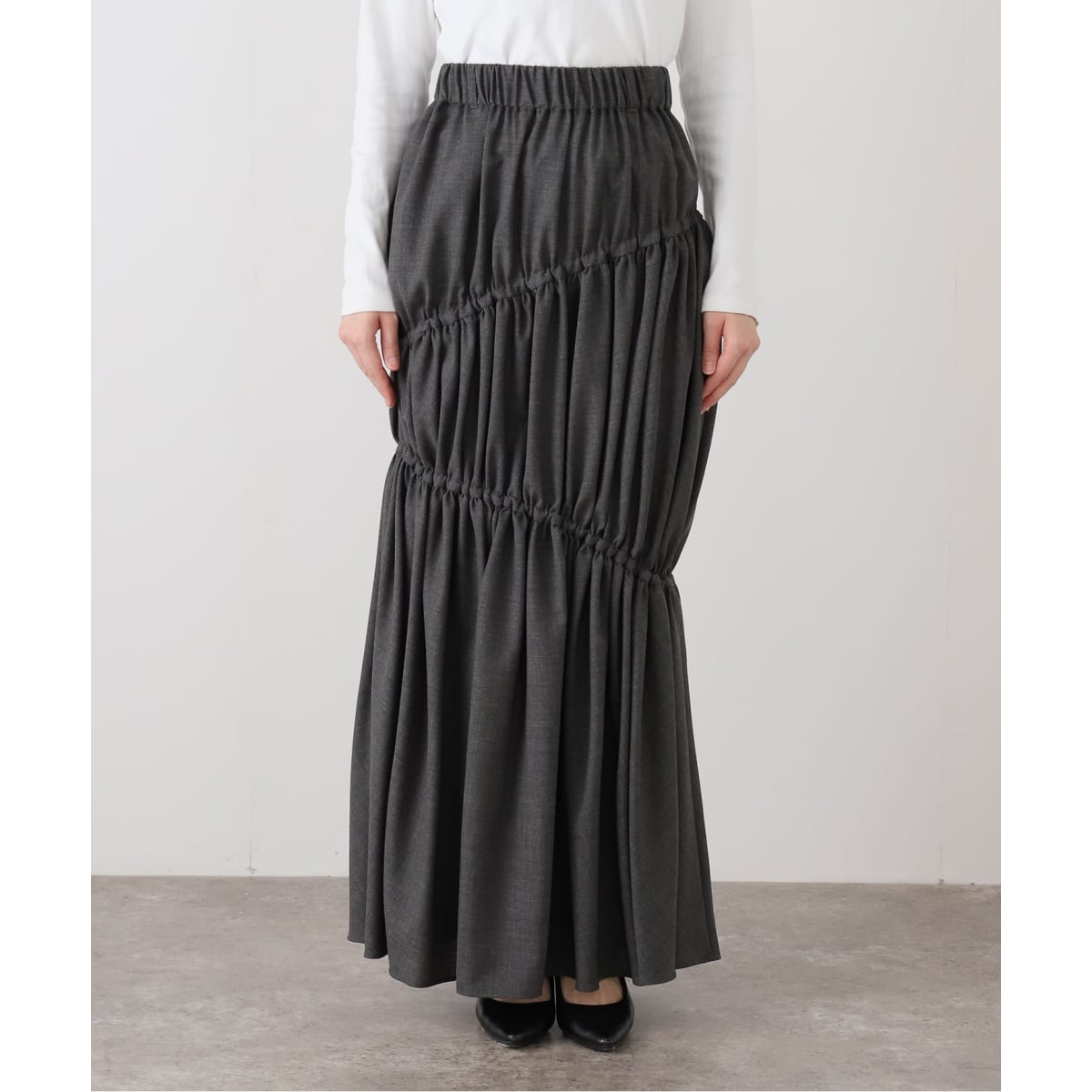 FUMIE TANAKA(フミエタナカ)】random tiered SK：スカート