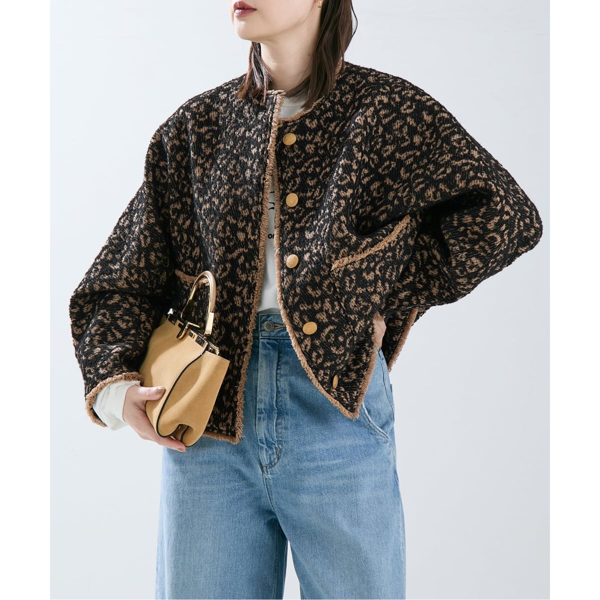 GIOLICA MIXツイードWIDEジャケット | ジャーナルスタンダード