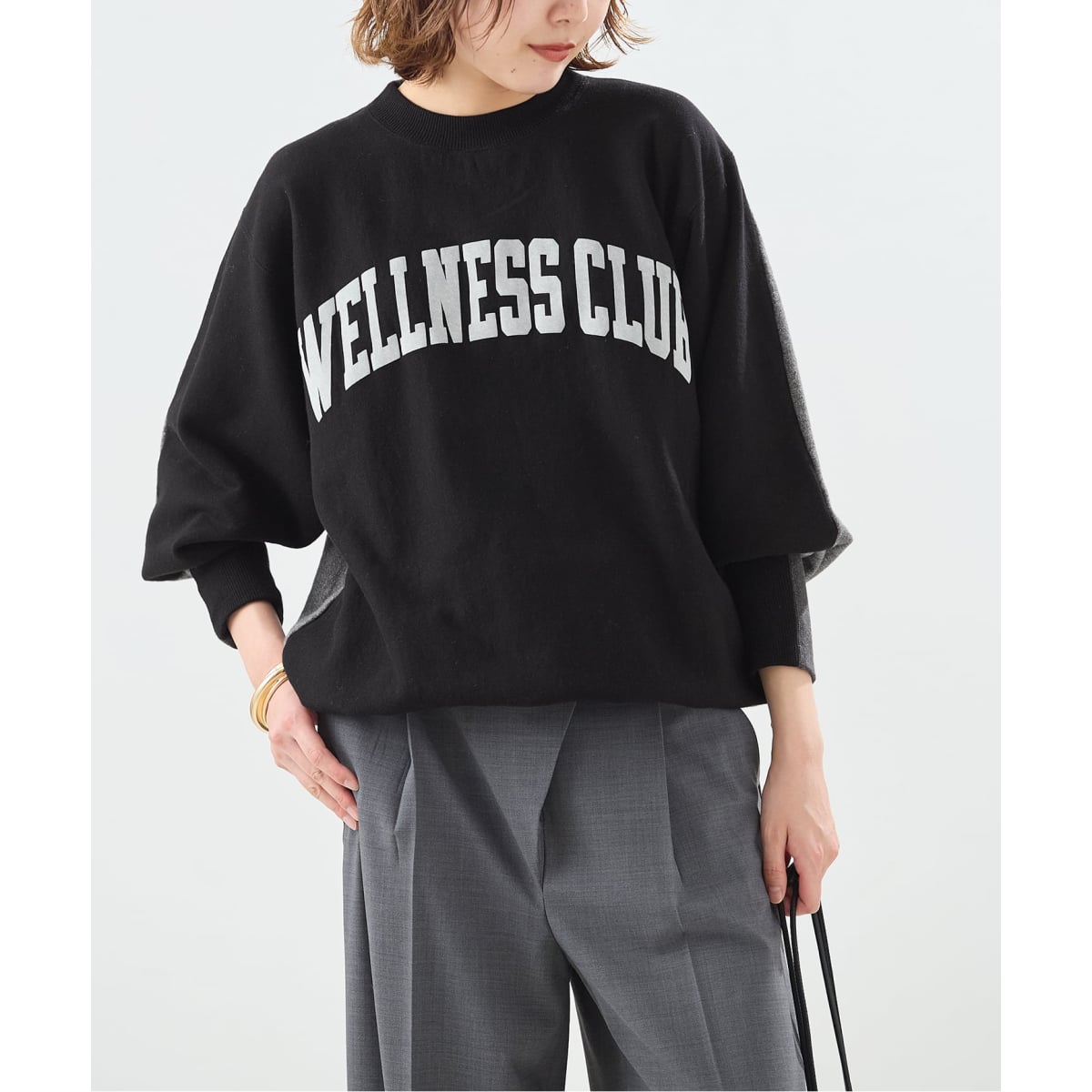 追加2》《別注》【INSCRIRE /アンスクリア】Asymmetry Sweat Shirt：ス