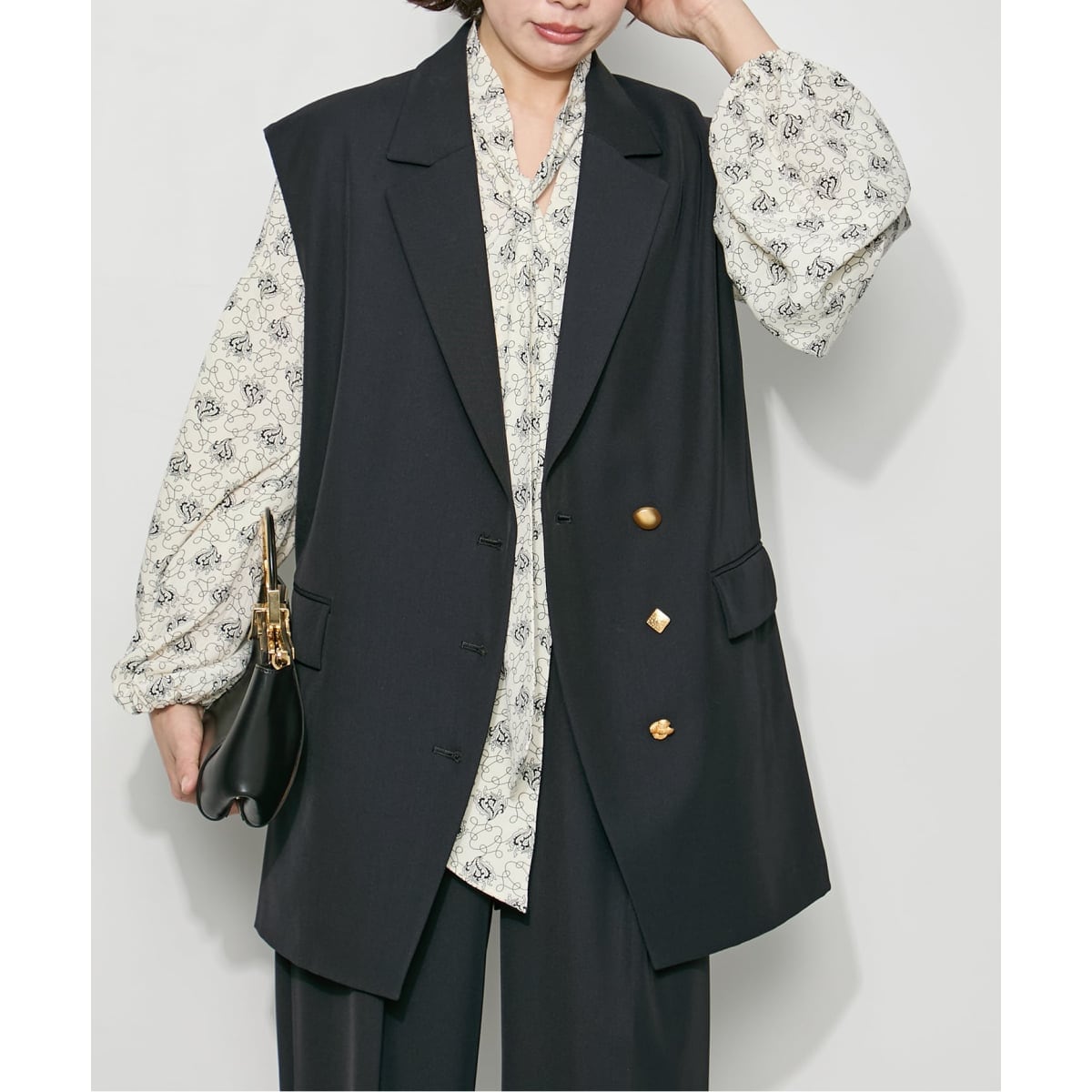 スーパー140ウール リバーベスト | ジャーナルスタンダード レサージュ