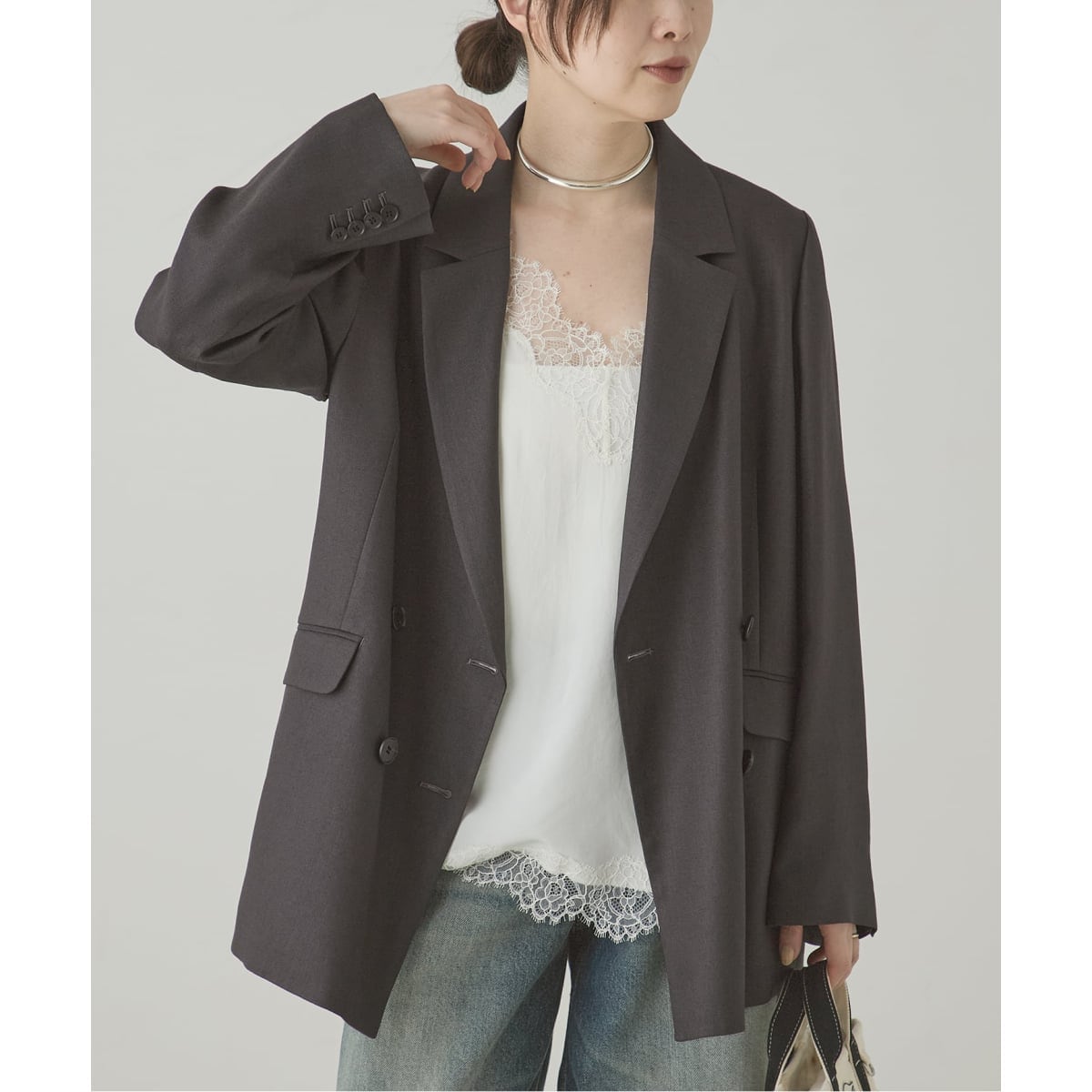 セットアップ可》アイアスダブルブレステッドジャケット | ジャーナル