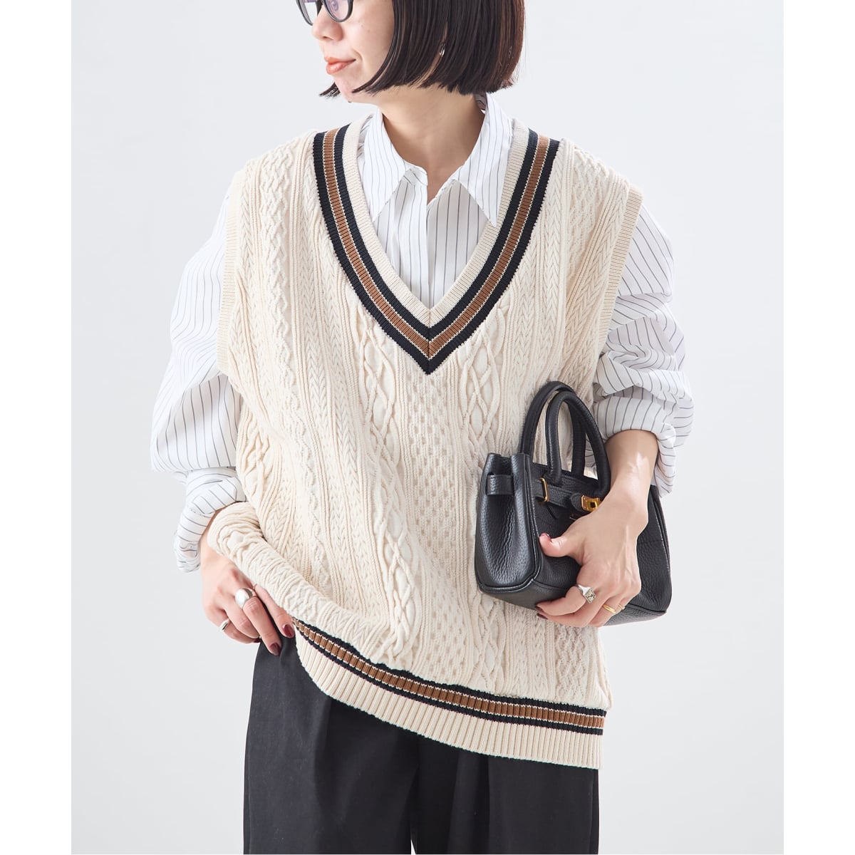 追加》メランジダブルブレストジレ | スピック＆スパン(Spick and Span