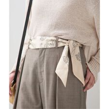 【AENEIS/エネス】Nostalgia Flowers Silk Twill Band：スカーフ