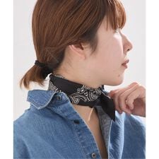 【AENEIS/エネス】Minimal Illusion Silk Twill Bande：スカーフ