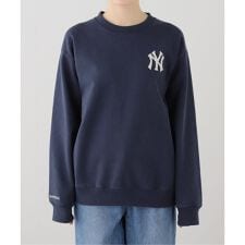 【SPORTY&RICH】Heritage Yankees Serif Crewneck：スウェット