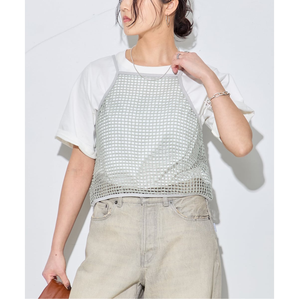 [�}���C]�yJANE SMITH/�W�F�[���X�~�X�zSQUARE MESH CAMISOLE�F�L���~�\�[��/�W���[�i���X�^���_�[�h ���T�[�W���ijournal standard L'essage�j �x�[�W��
