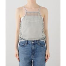 【JANE SMITH/ジェーンスミス】SQUARE MESH CAMISOLE：キャミソール