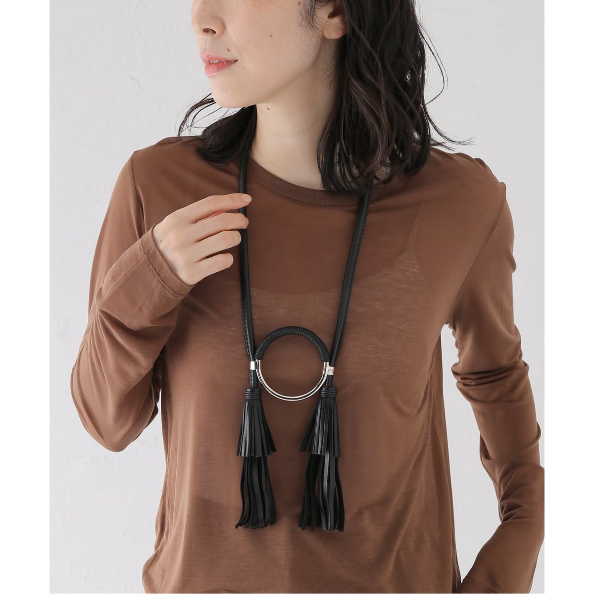 [�}���C]�yFUMIE TANAKA/�t�~�G�^�i�J�z ring tassel �l�b�N���X/�W���[�i���X�^���_�[�h ���T�[�W���ijournal standard L'essage�j �u���b�N