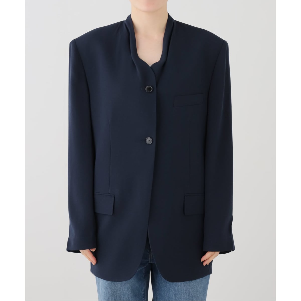 [�}���C]RECTO/���N�g FLUID SUIT JACKET (NAVY) �W���P�b�g RW26SWJK0/�W���[�i���X�^���_�[�h ���T�[�W���ijournal standard L'essage�j �l�C�r�[
