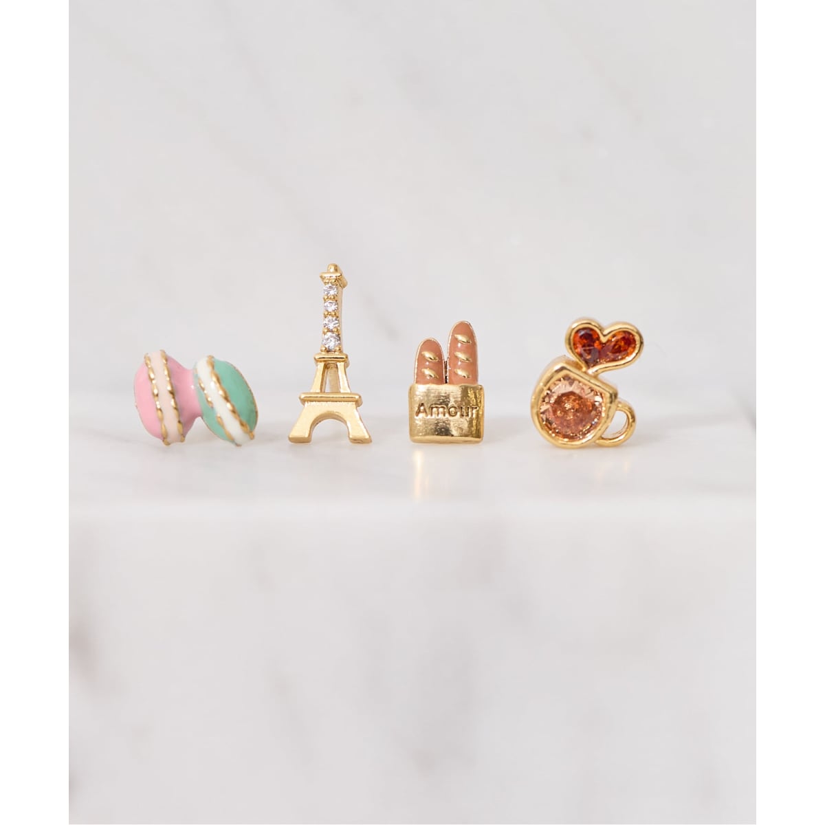 Girlscrew/ガールズクルー Cafe de Paris ピアス WEB限定》Girlscrew/ガールズクルー Cafe de Paris ピアス(4ピース1