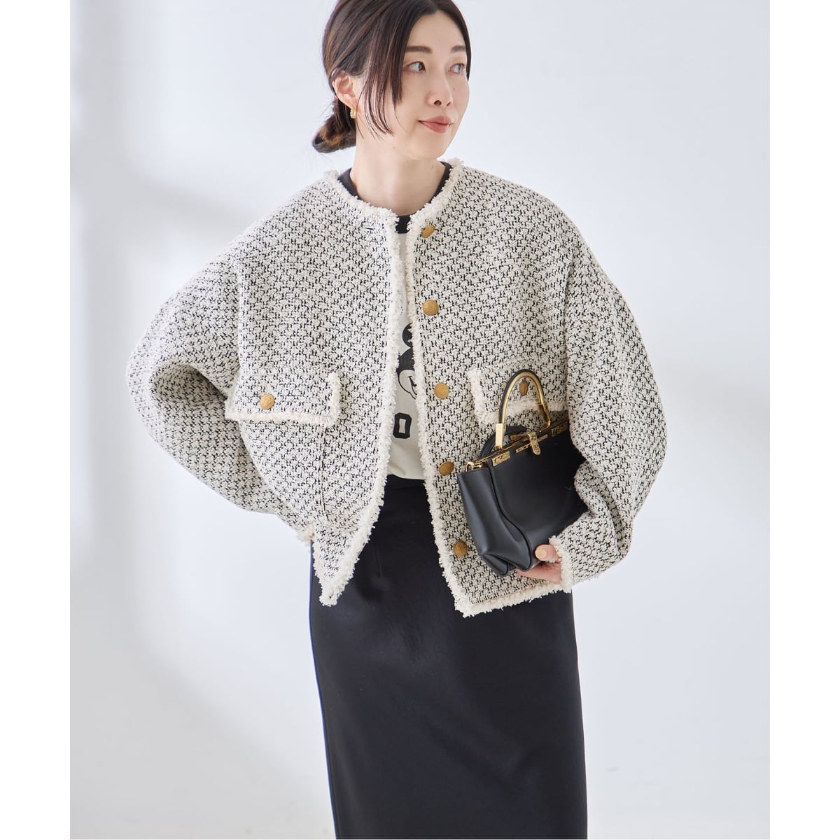 ジャーナルスタンダード　レッサージュ　ツイードジャケット GIOLICA 追加》GIOLICA ツイード D/Sジャケット | ジャーナルスタンダード