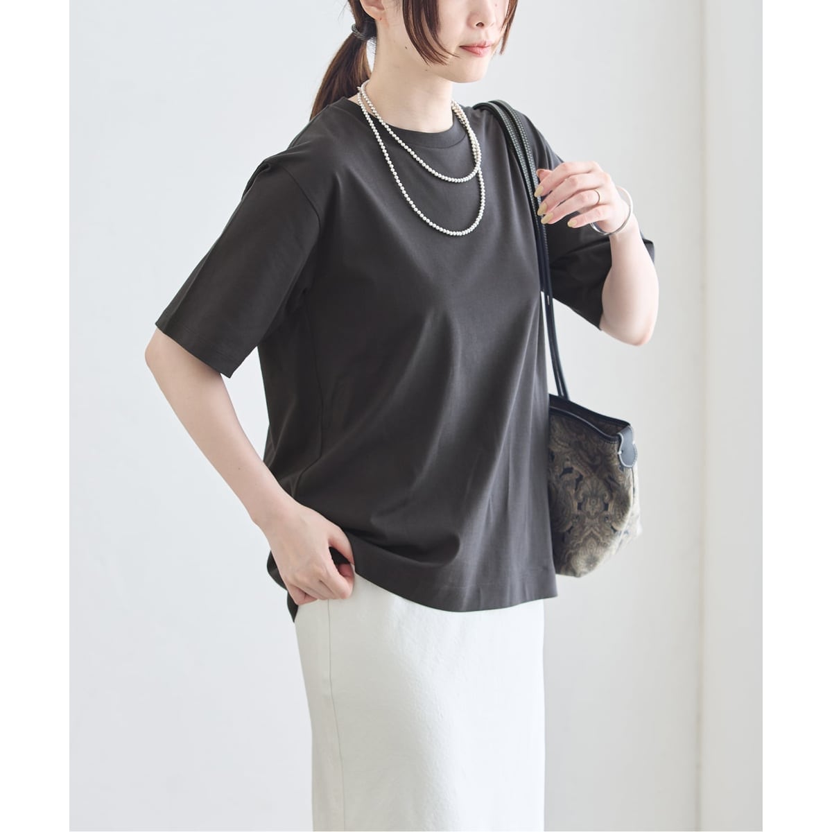 Leaf *様2点おまとめ　ジャーナルスタンダードレリューム　プラージュ 予約》47/2スーピマコンパクトTシャツ | ジャーナルスタンダード