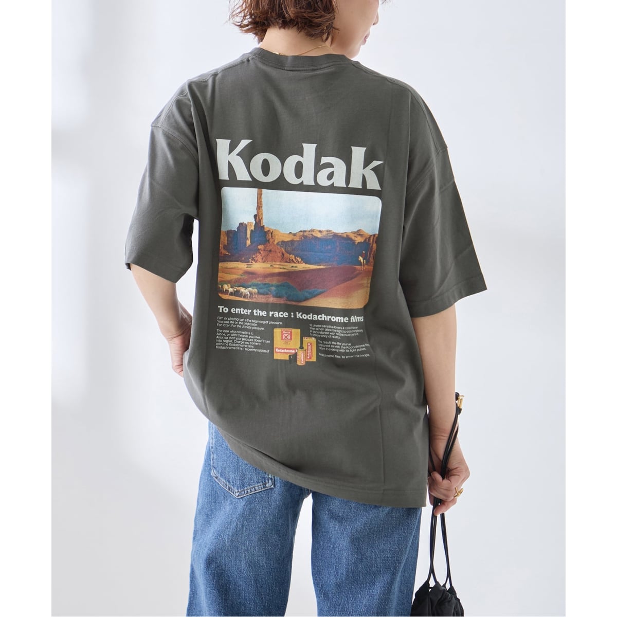[�}���C]�s�\��tKODAK/�R�_�b�N Scenery Back Graphic ShortSleeve T�V/�W���[�i���X�^���_�[�h ���T�[�W���ijournal standard L'essage�j �O���[
