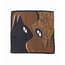 《追加》AENEIS/エネス ECLIPSE ANIMAL Silk Scarf 68-EBANO