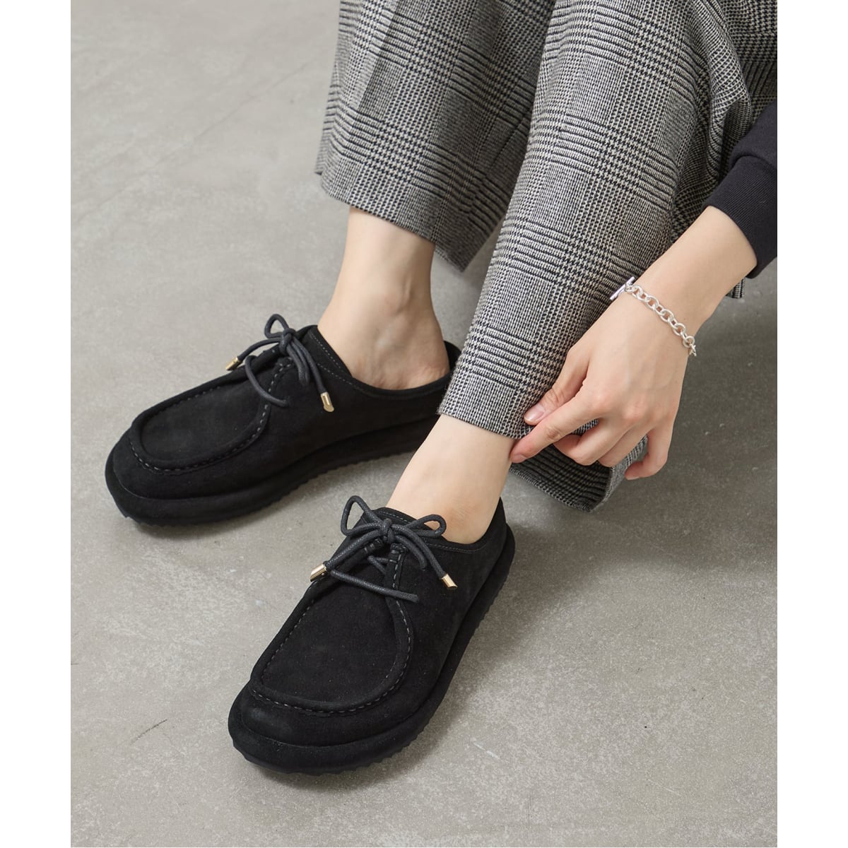 CAMINANDO/カミナンド SUEDE LACE UP MULES ミュール | ジャーナル