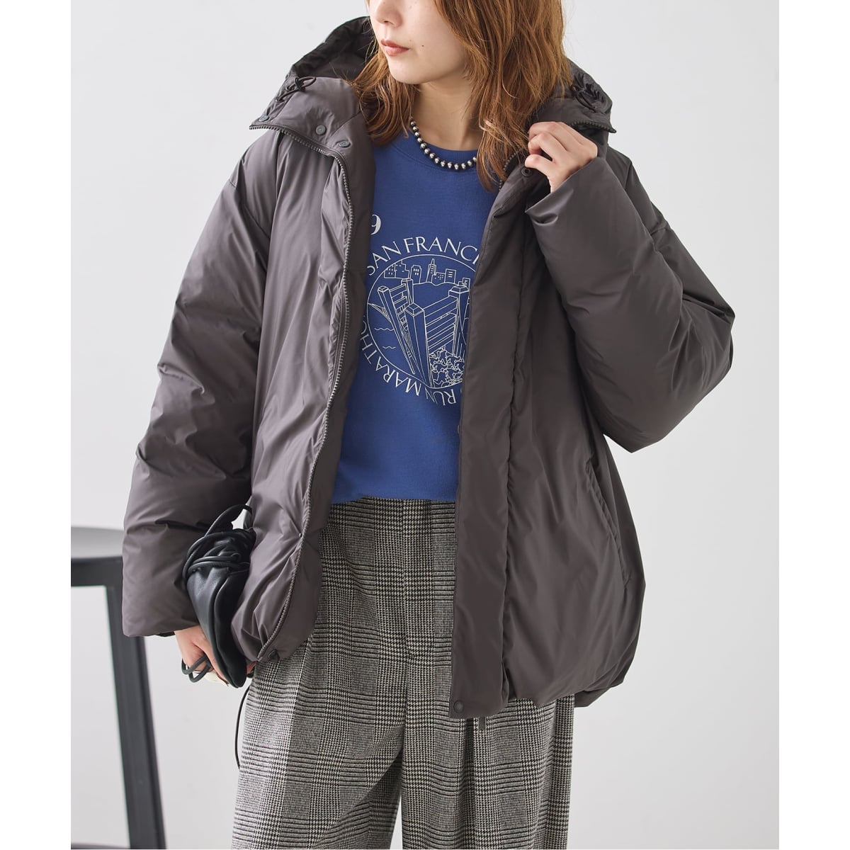 早*。様 JILSANDERダウンコート グレー 44S 予約》STAMMBAUM*L'ESSAGE別注ダウンコート | ジャーナルスタンダード