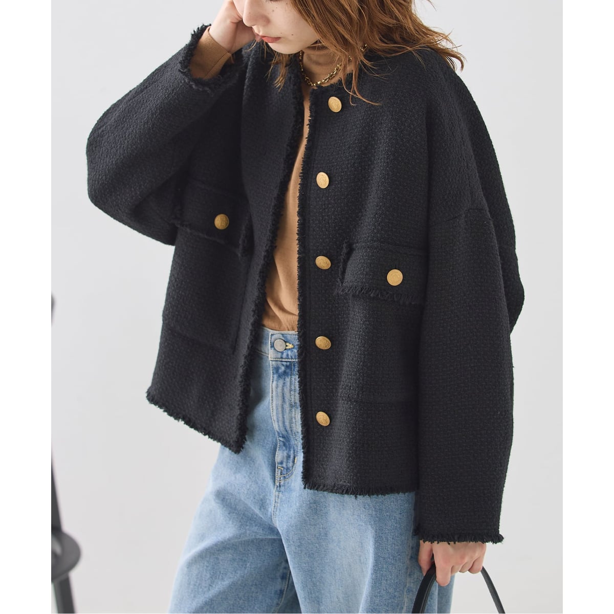 追加》GIOLICA ツイード D/Sジャケット | ジャーナルスタンダード