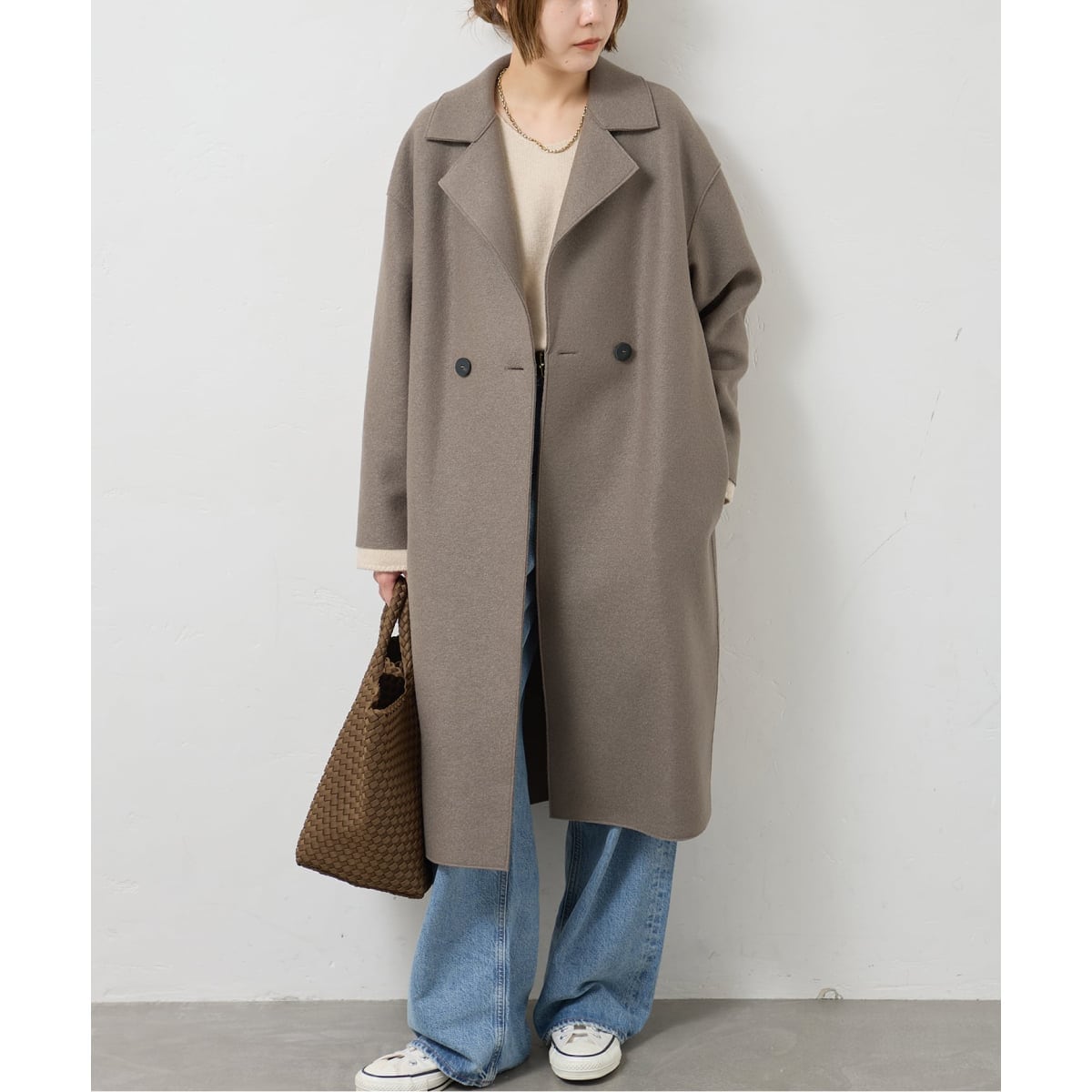 HARRIS WHARF LONDON 別注 Women dropped shoulder d.b. | ジャーナル