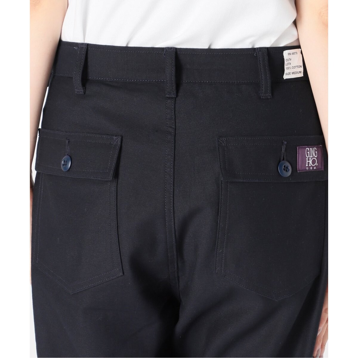 Spick and Span ガンホー FATIGUE TROUSER ネイビー