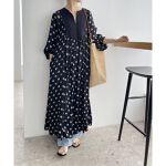 ne Quittez pas/ヌキテパ】レーヨンサテン フラワープリントワンピース  