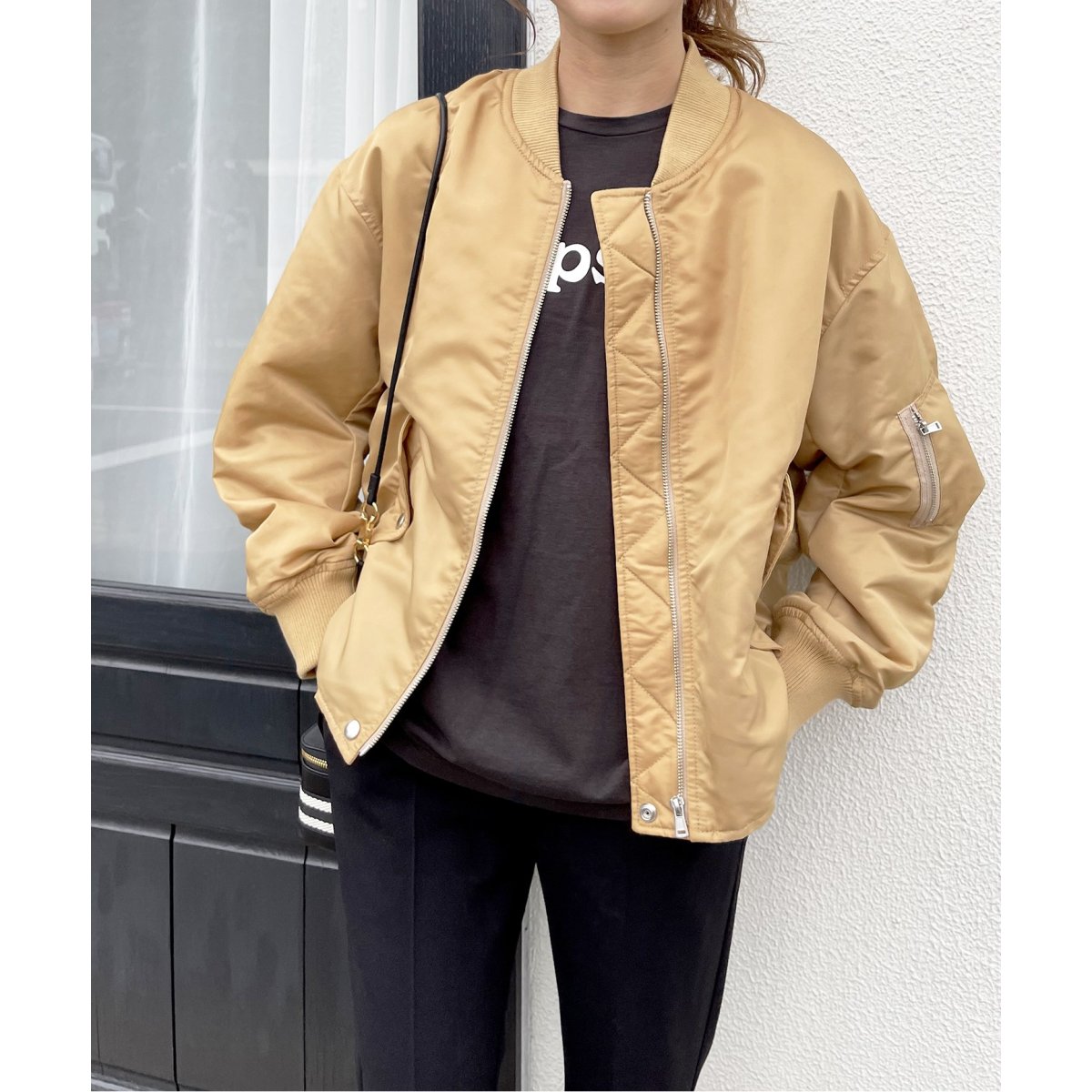 ナイロンツイルMA-1ジャケット | スピック＆スパン(Spick and