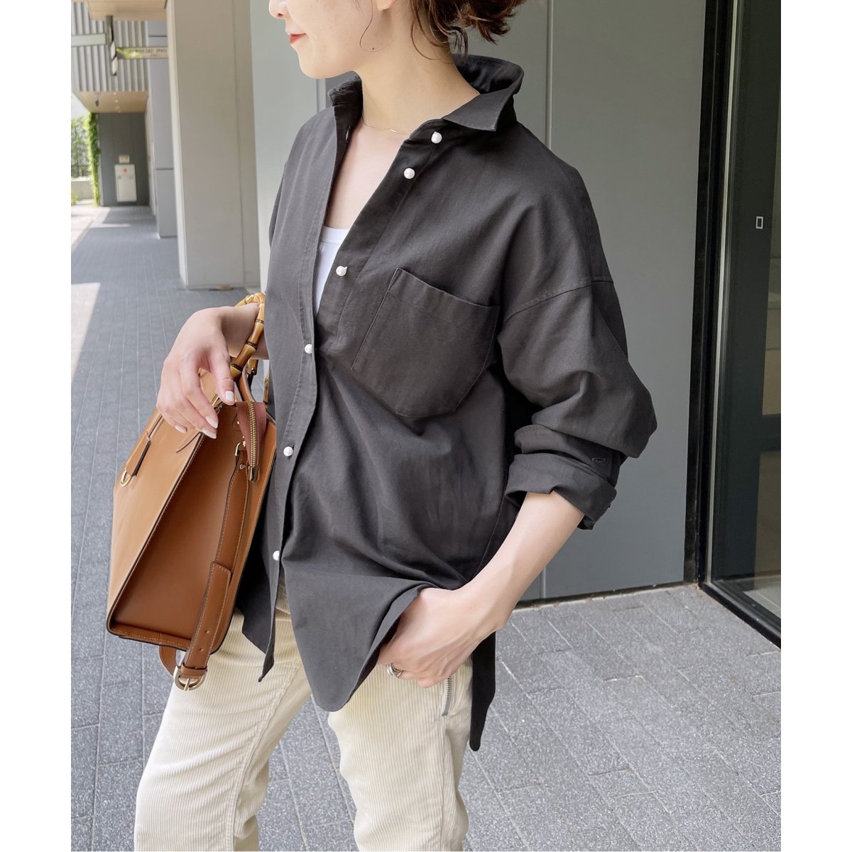 Spic&Span オックスベーシックパールボタンシャツタグ付き - www Spic&Span オックスベーシックパールボタンシャツタグ付き - www