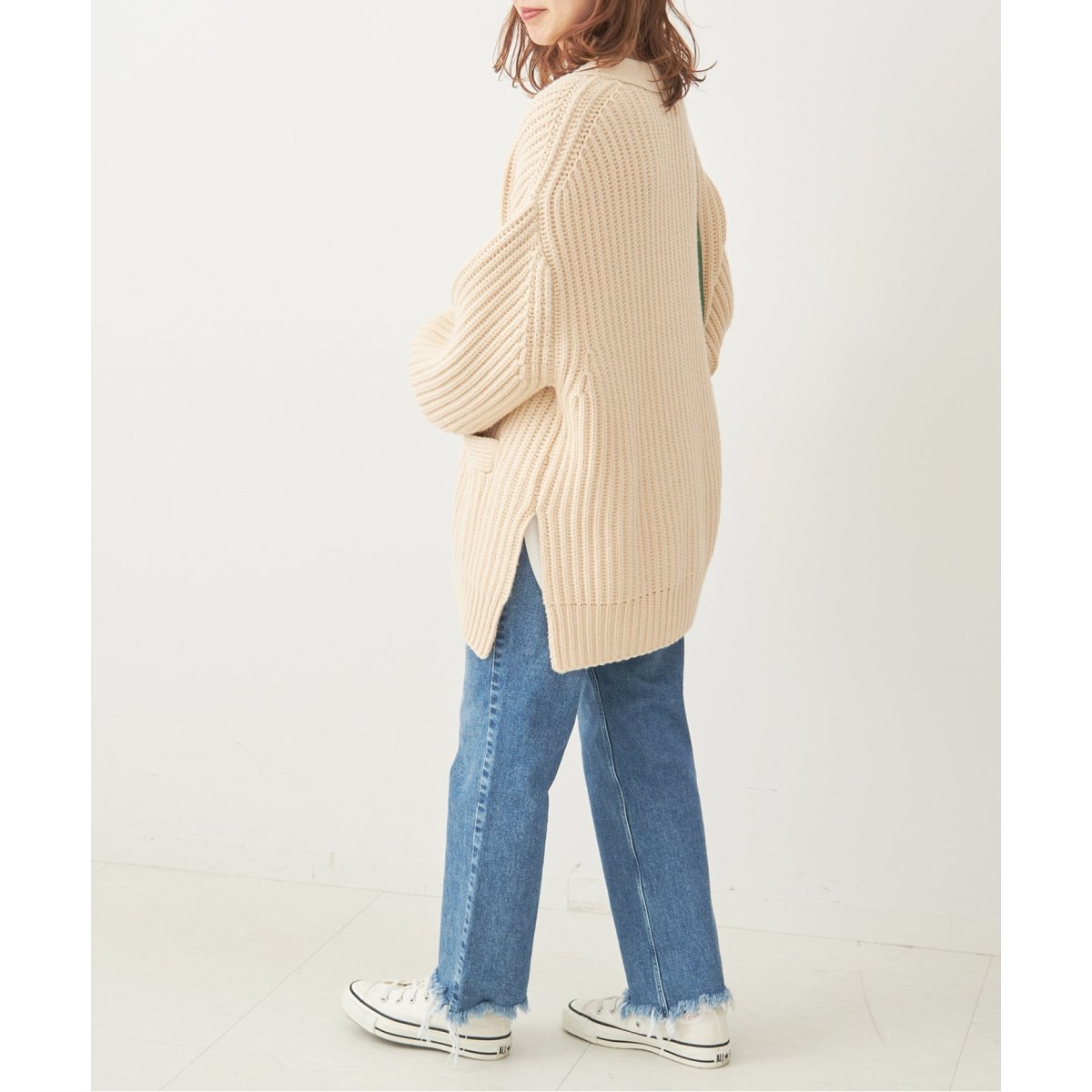 売り切り価格❗️スピックアンドスパン♡レターマンビッグカーディガン♡新品未開封品 レターマンビッグ カーディガン | スピック＆スパン(Spick and