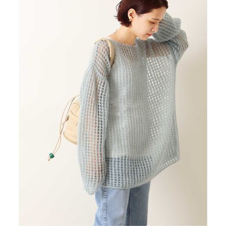 Uhr/ウーア】 モヘヤMIXプルオーバールーズニット | スピック＆スパン  