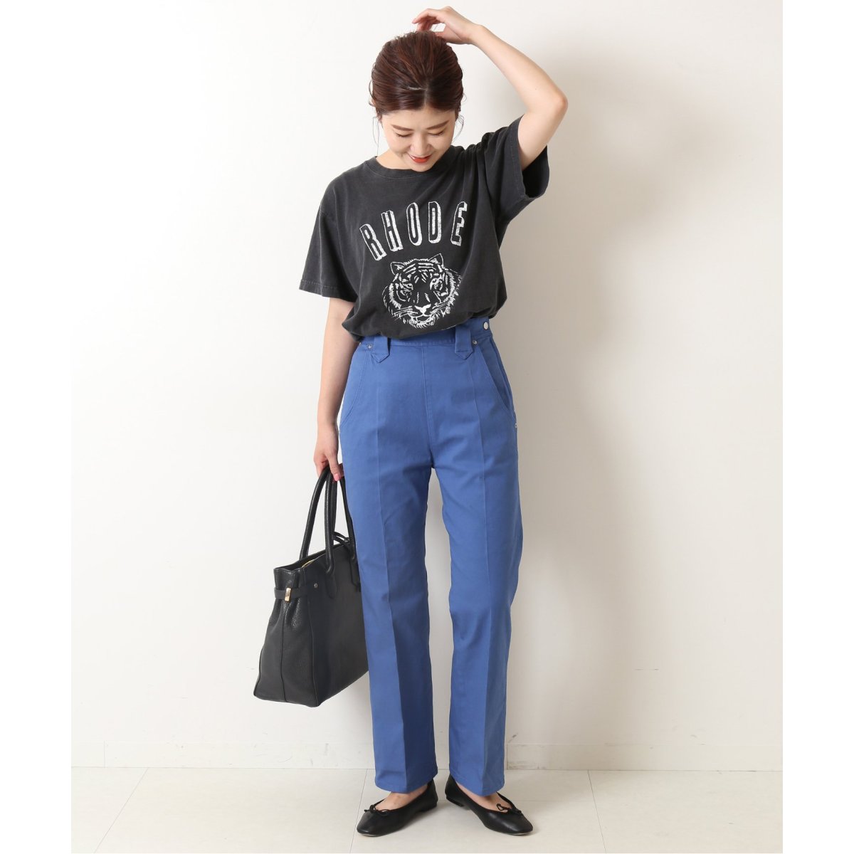再入荷商品 スピックアンドスパン】コットンスリムストレートパンツ パンツ