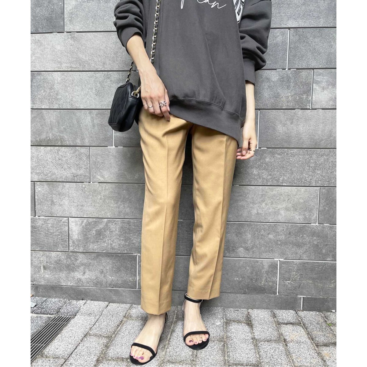 Spick and Span PL/WO ツイルテーパードパンツ Spick & Span（スピックアンドスパン）の「PL/WO ツイル
