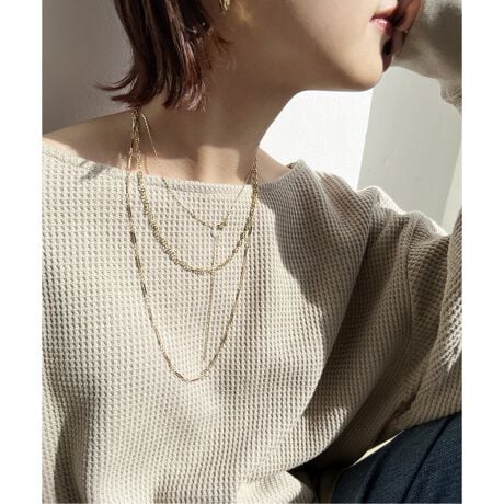 Soierie/ソワリー】レイヤードネックレス3P GOLD | スピック＆スパン 