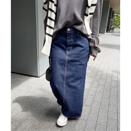 リンスデニムIラインスカート | スピック＆スパン(Spick and Span  