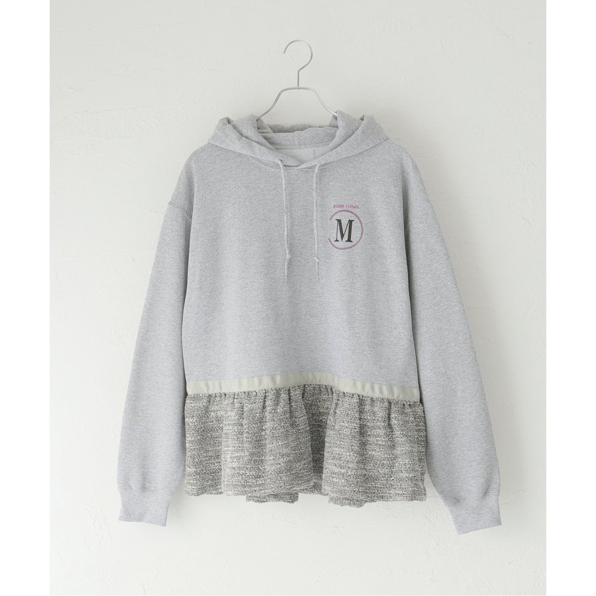 MAISON NO.8/メゾンナンバーエイト】SP Jacquard Hem Hoodie