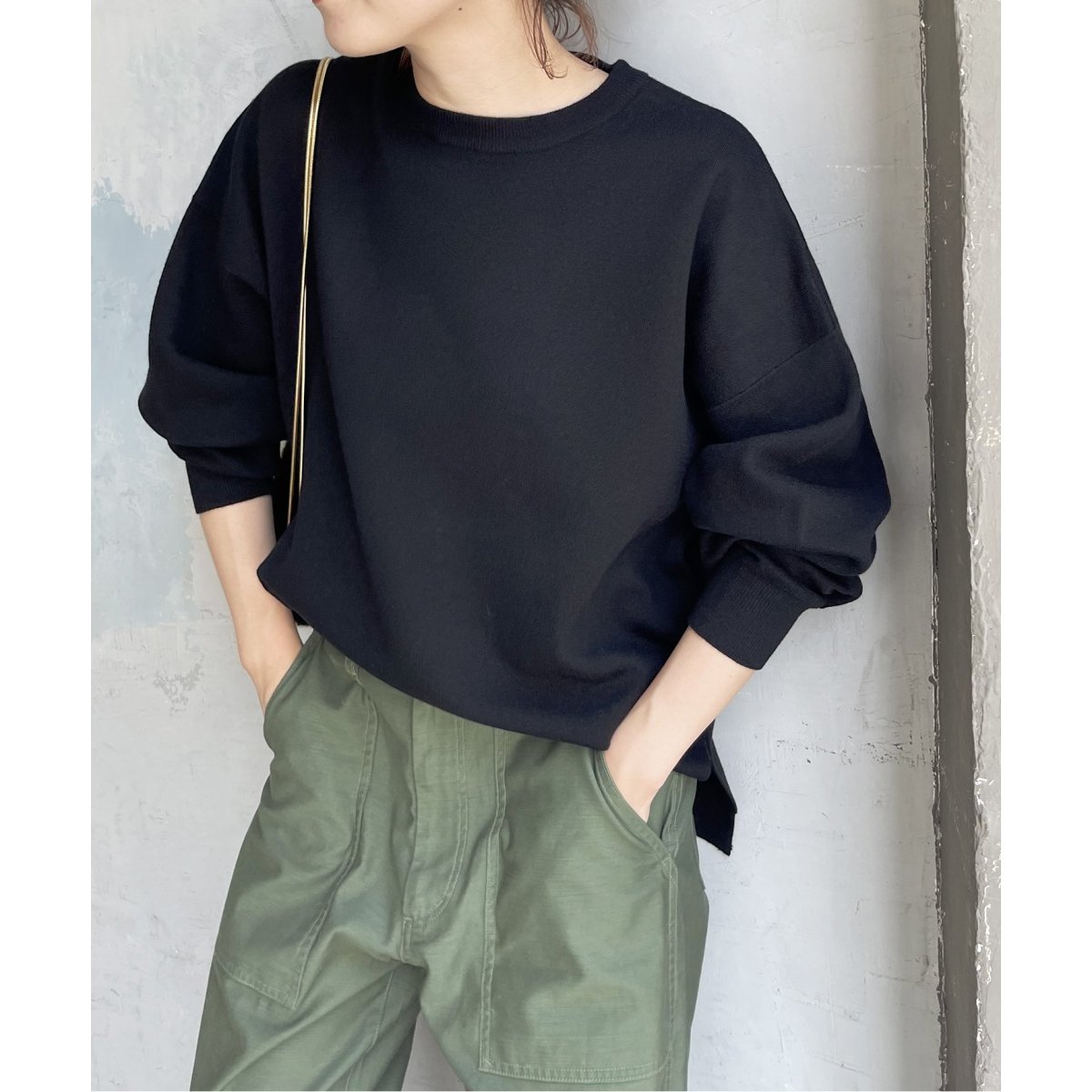 ≪一部店舗+WEB限定≫ダブルジャガードボリュームスリーブプルオーバー