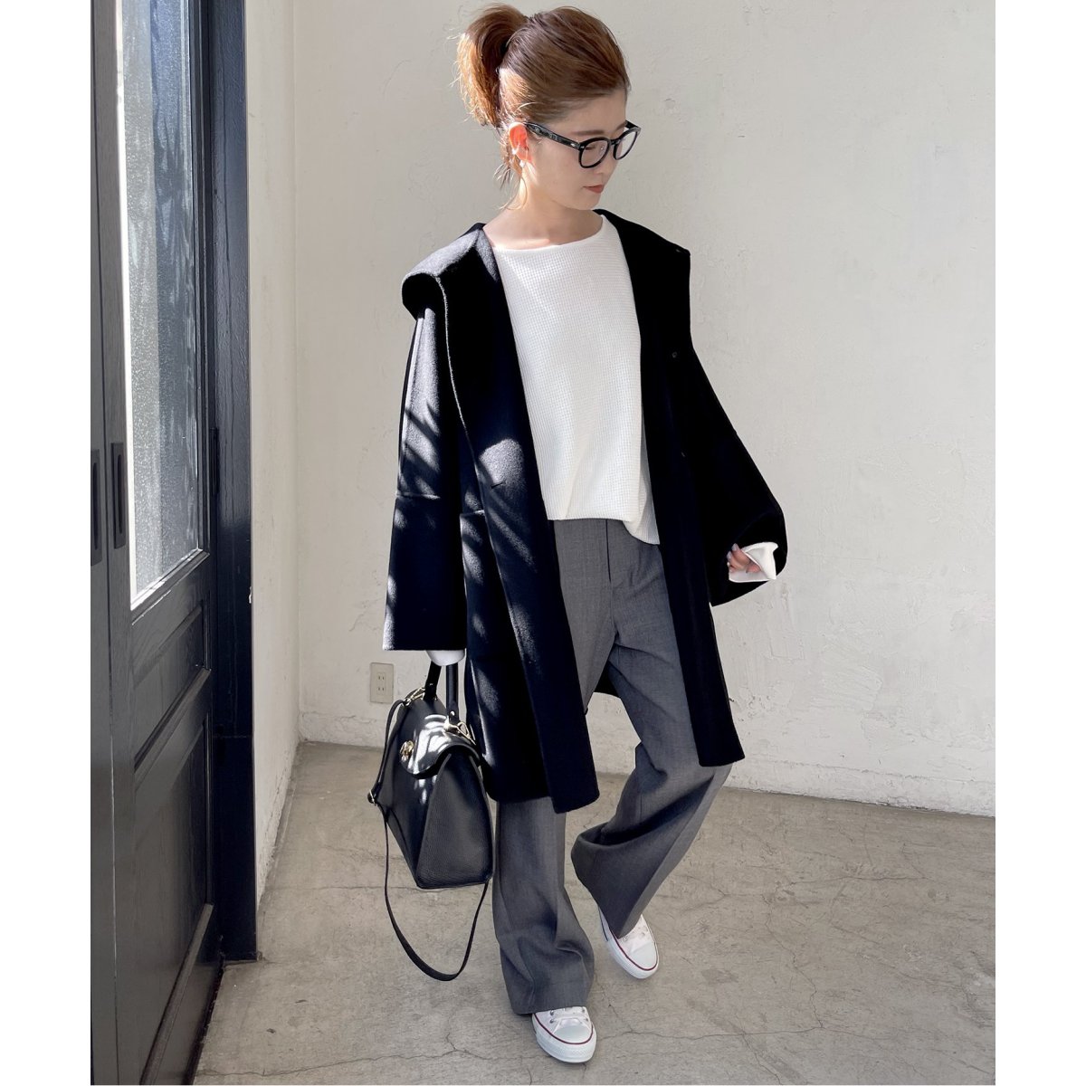 スーパー160sテントラインショートコート | スピック＆スパン(Spick