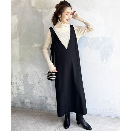 スムージーダブルクロスVネックワンピース | スピック＆スパン(Spick  