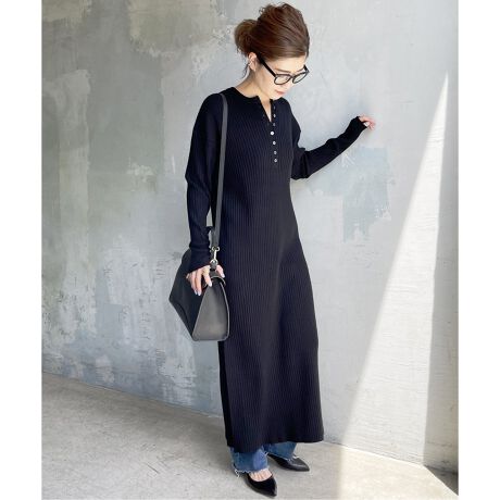 追加予約 ヘンリーネックリブニットワンピース スピック スパン Spick And Span ファッション通販 マルイウェブチャネル