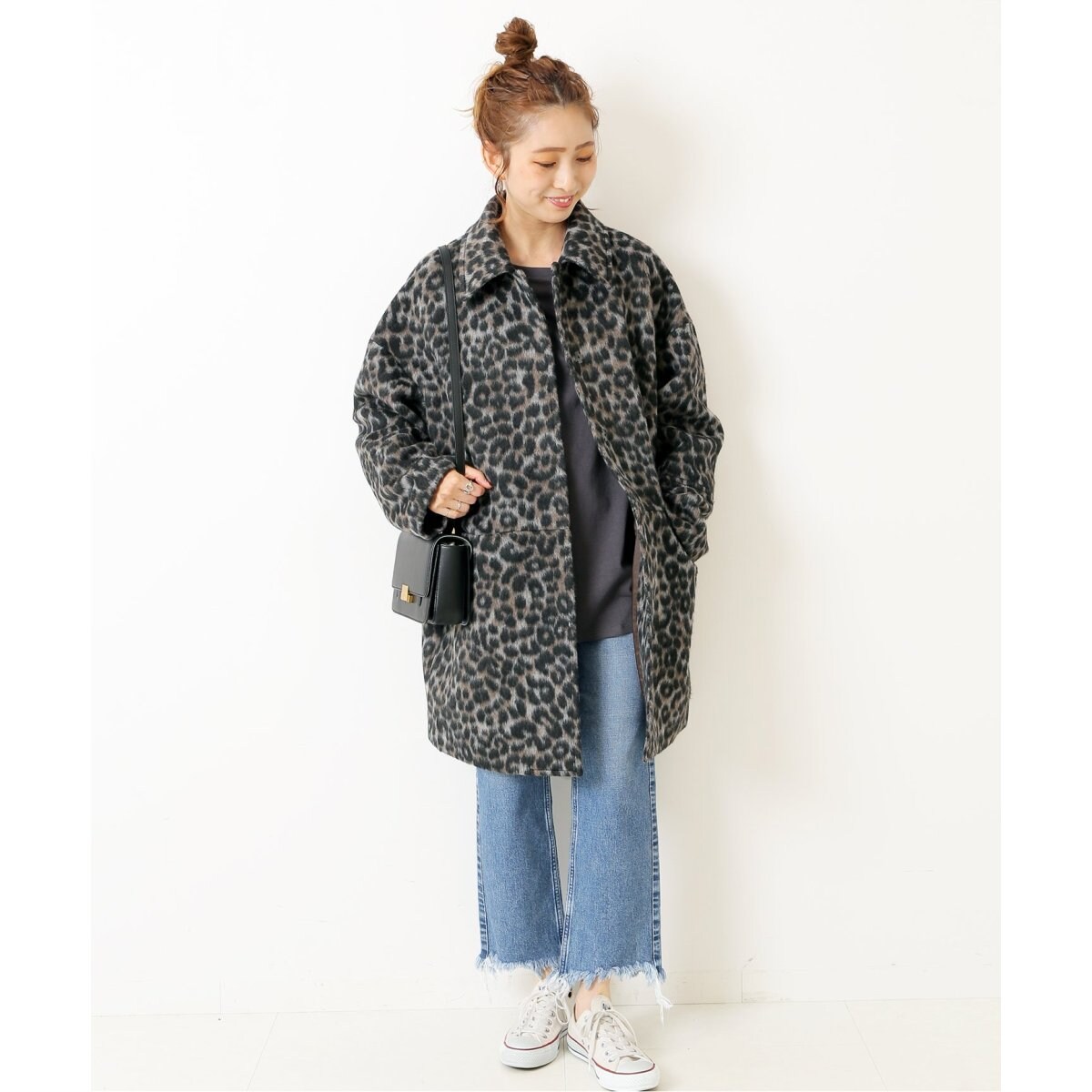 レオパードシャギーバルカラーコート | スピック＆スパン(Spick and