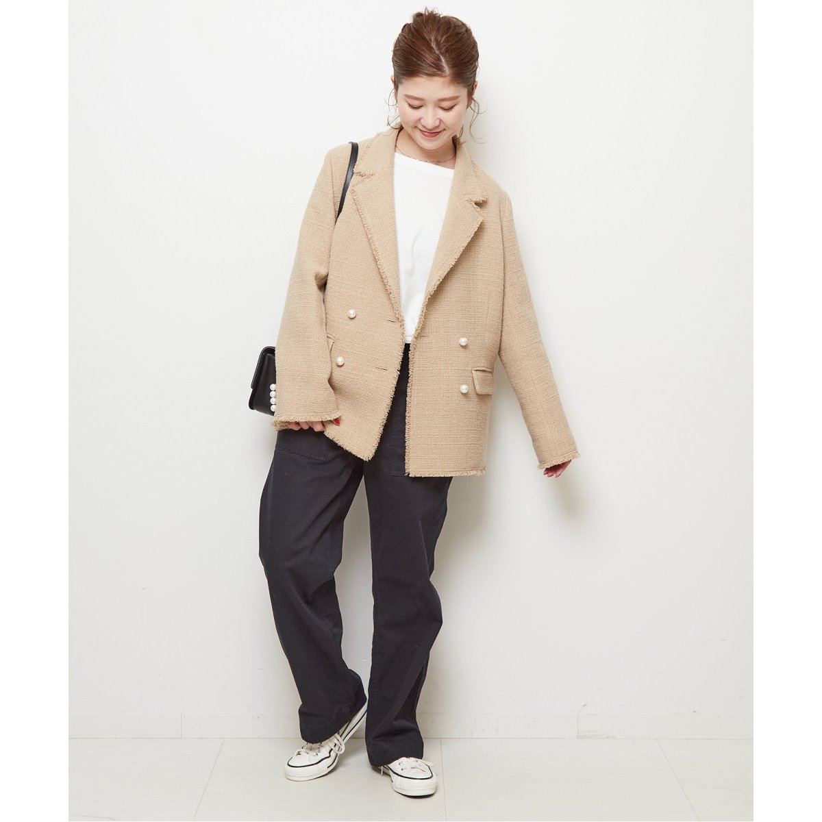 美品☆ Spick&Span ファンシーツィードダブルジャケット 美品☆ Spick&Span ファンシーツィードダブルジャケット