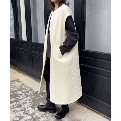 STUMBLY/スタンブリー】 Quillted Detachable Sleeve Gilet | スピック 