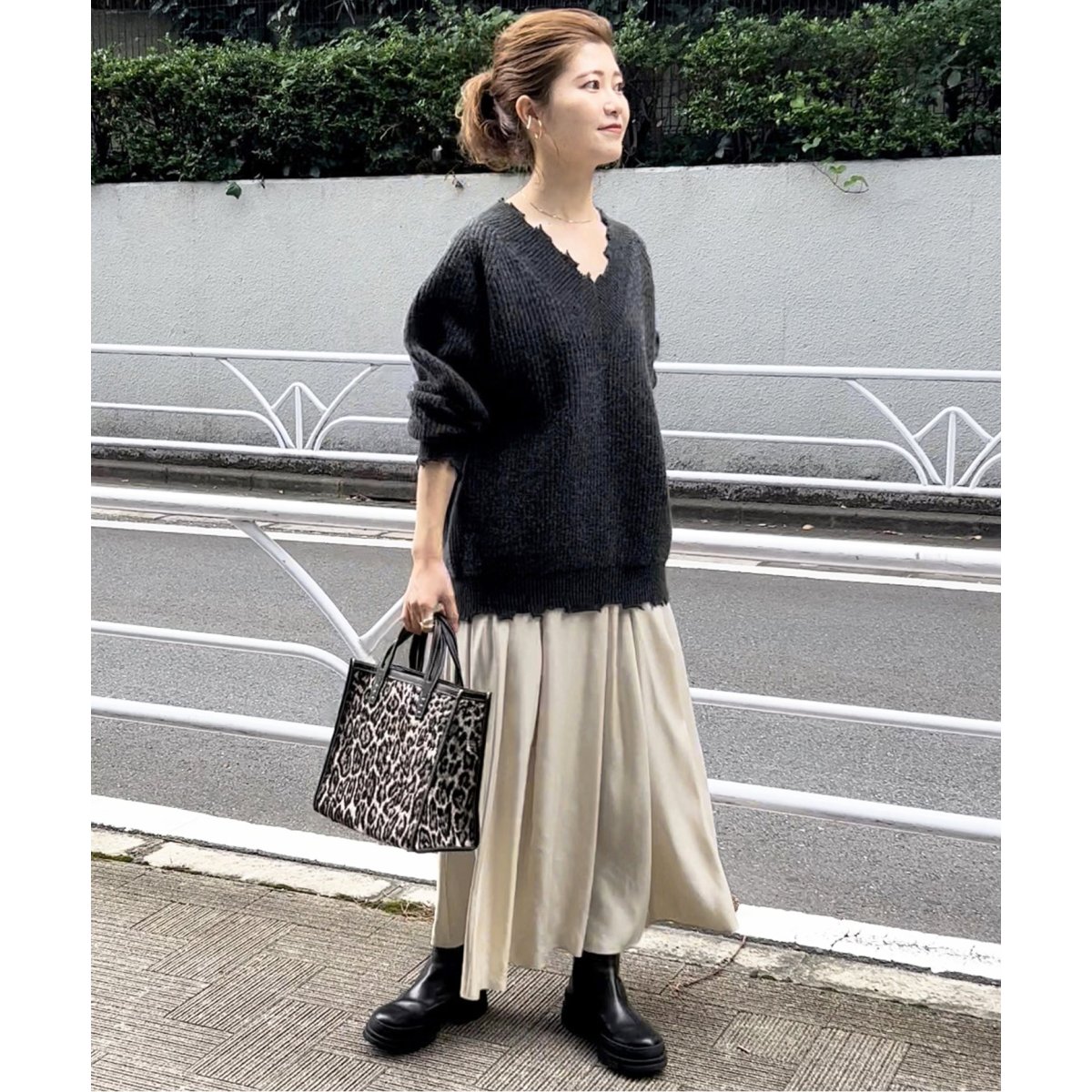 お値引き☆スピックアンドスパン　ヴィンテージVネックニット Spick & Span - お値引き☆スピックアンドスパン ヴィンテージVネック