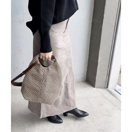 MICA DELLA VALLE/ミカデラヴァッレ】 ツイードショルダーBAG 